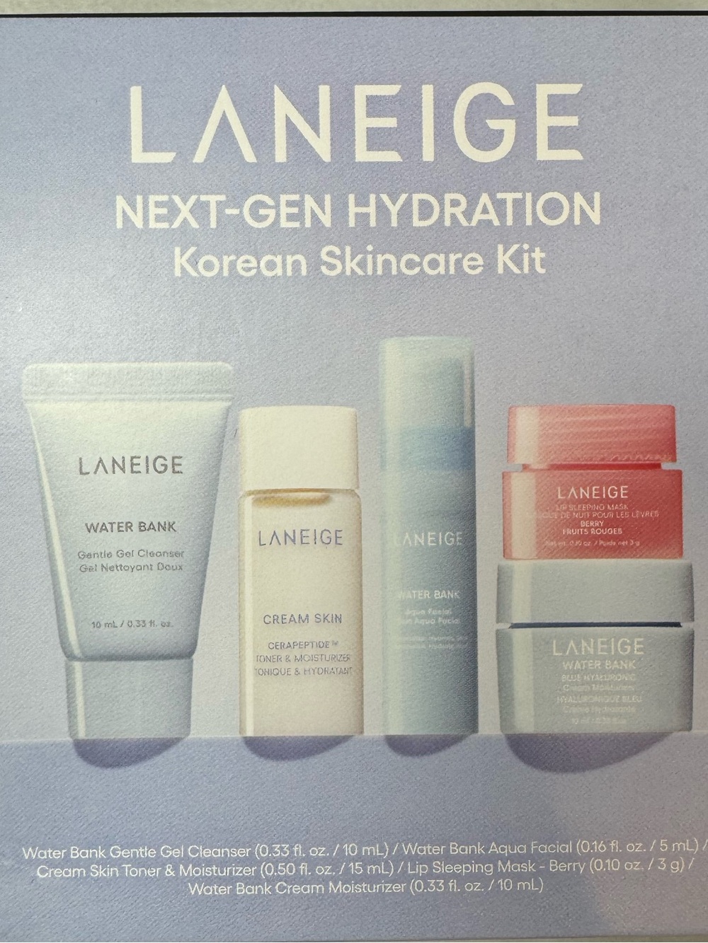 LANEIGE Next-Gen Hydration Korean Skincare Kit